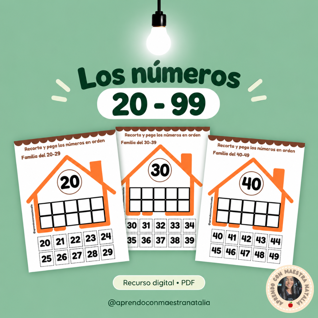 Números 20 al 99