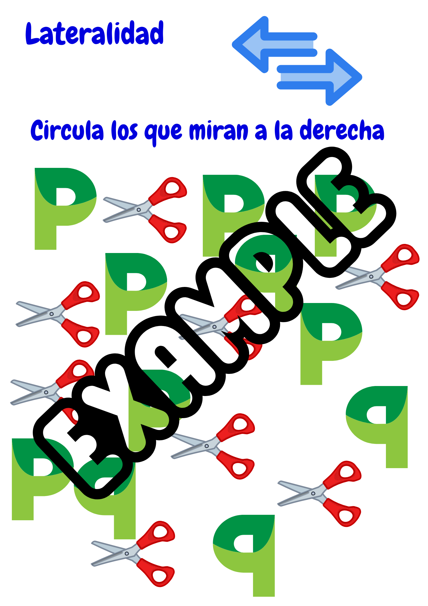 Hojas de lateralidad en PDF