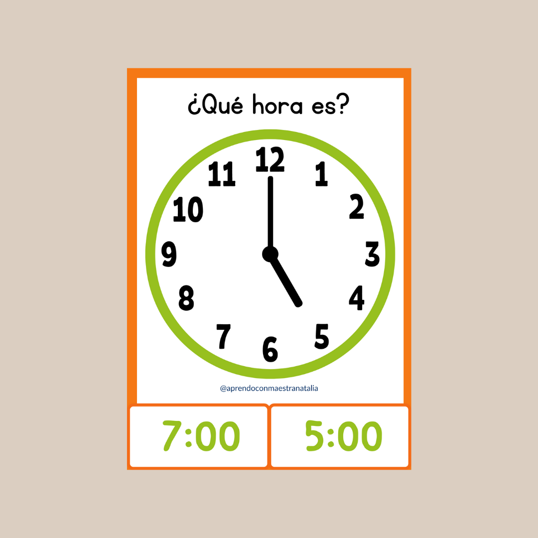 ¿Qué hora es?