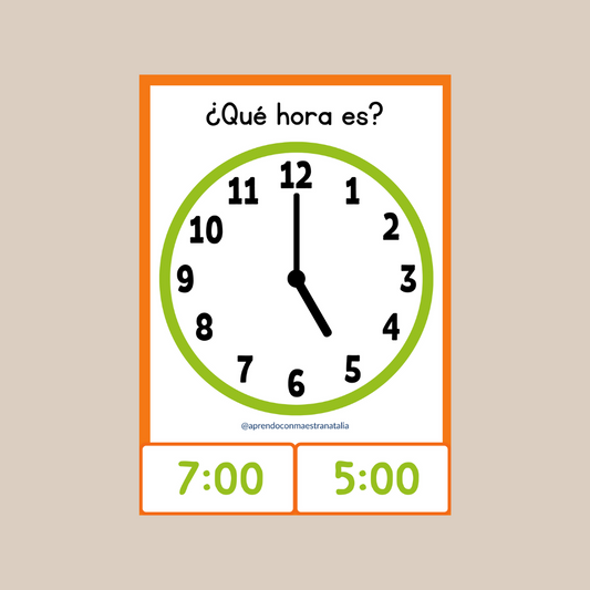 ¿Qué hora es?