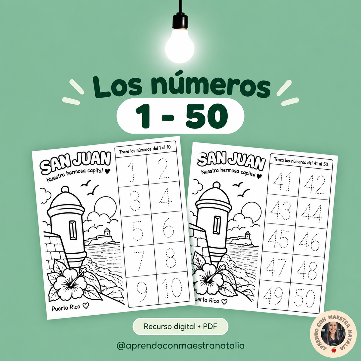 Números 1-50 unidad 1 San Juan