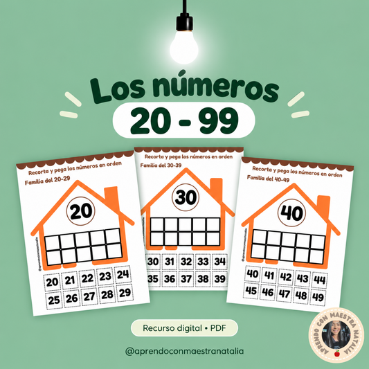Números 20 al 99