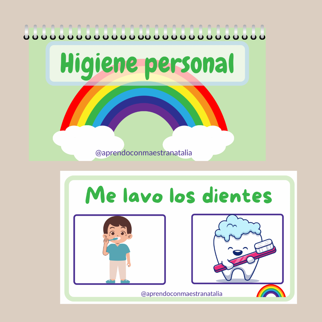 Mini cuaderno de la higiene personal