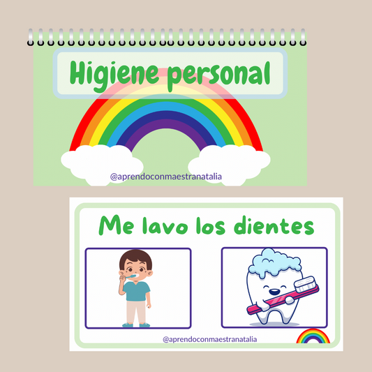 Mini cuaderno de la higiene personal