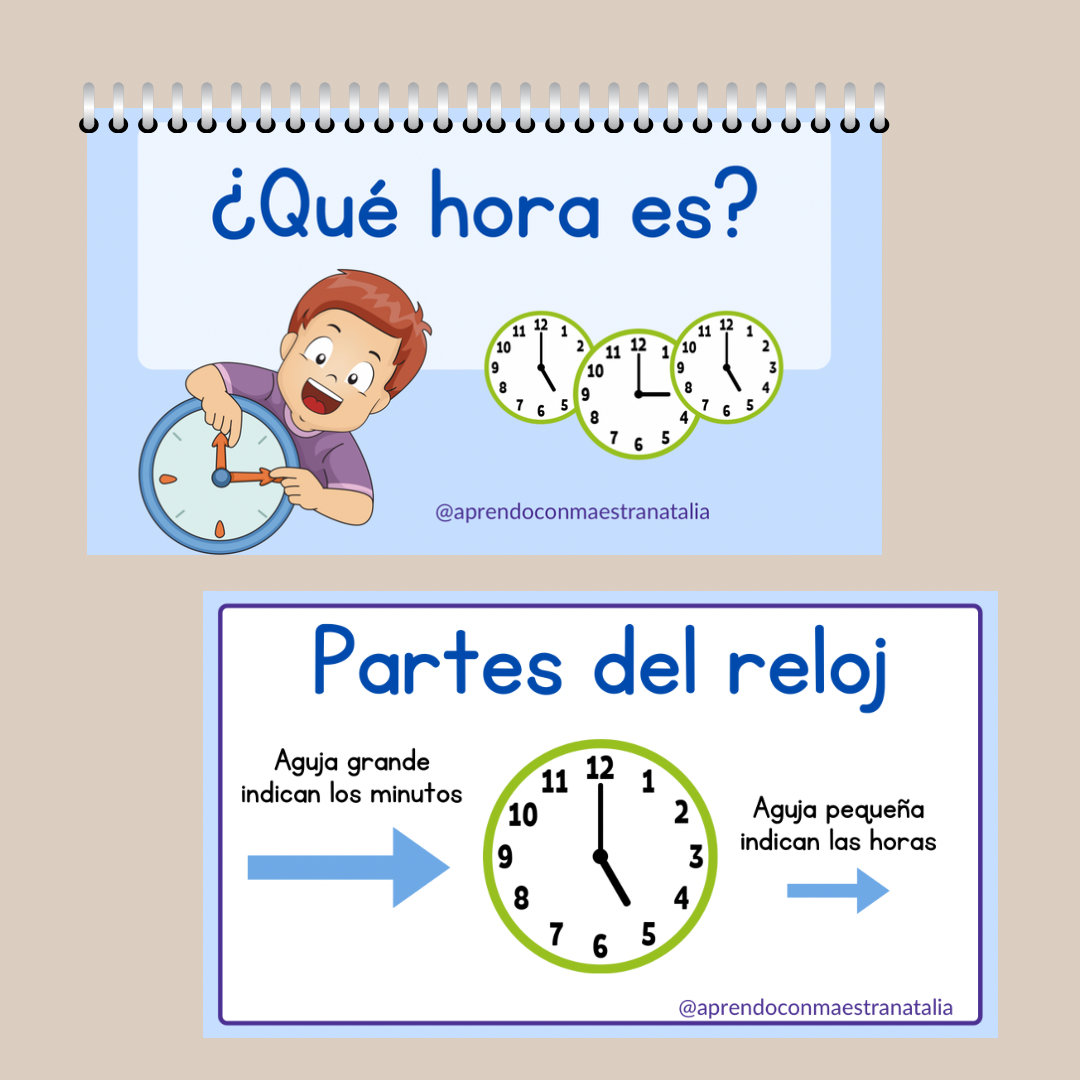 Mini cuaderno de la hora