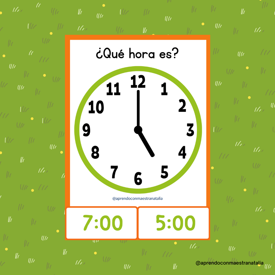 ¿Qué hora es?