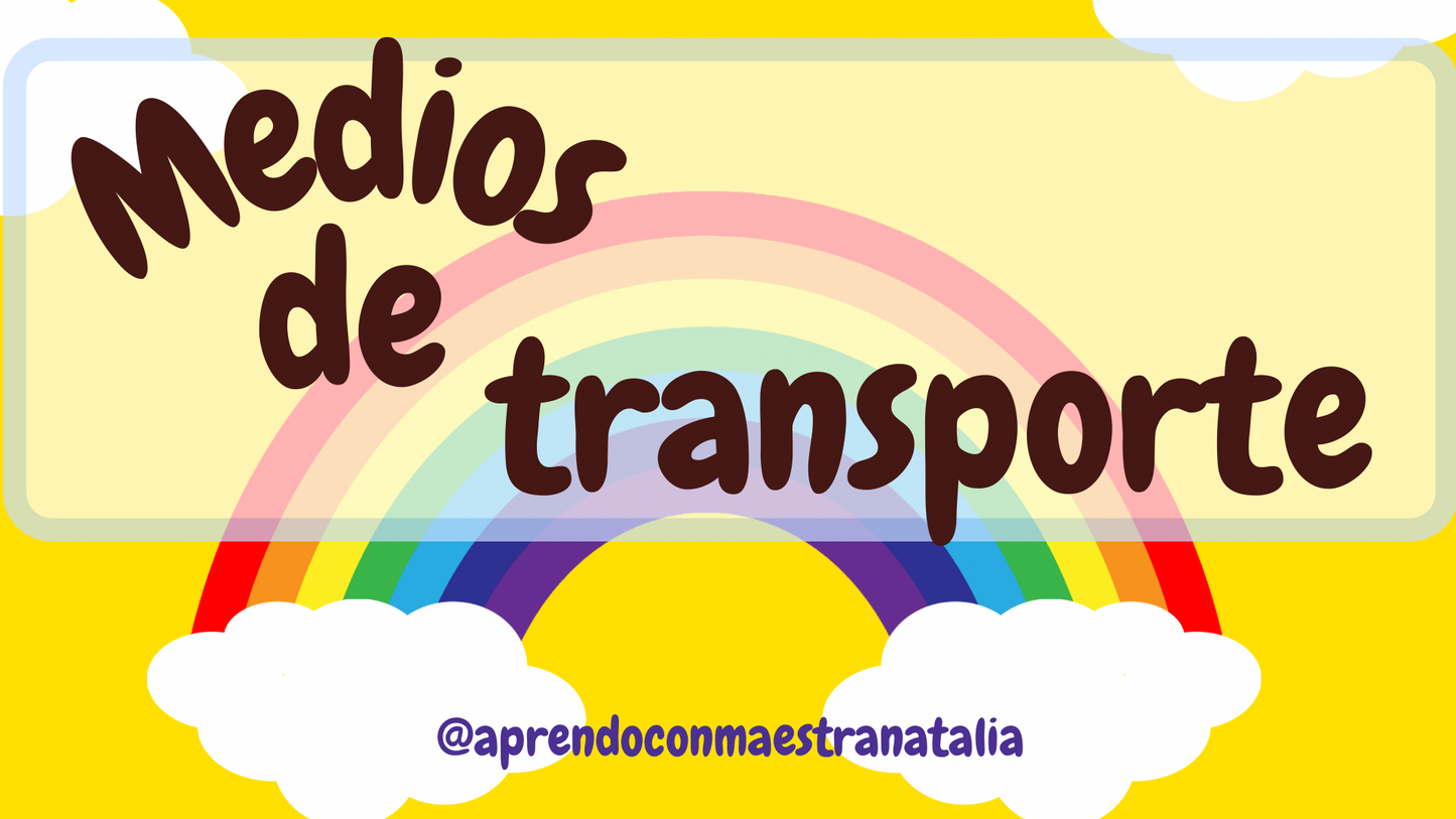 Mini cuaderno de los medios de transporte