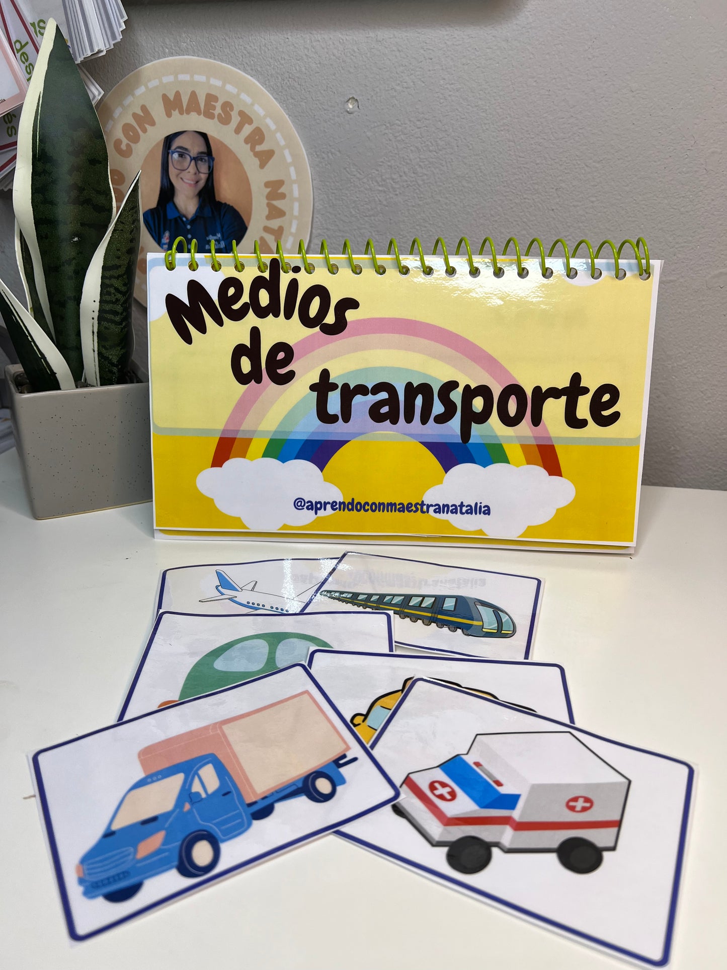 Mini cuaderno de los medios de transporte