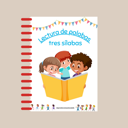 Cuaderno de palabras tres silabas